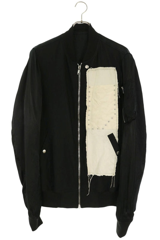 Rick Owens Flight Bomber Jacket Black White Size 50