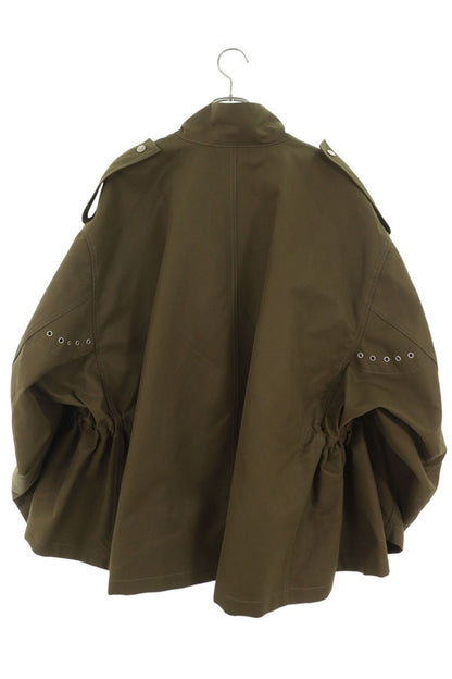 HED MAYNER Oversized Cotton Nylon Jacket Khaki Size XS
