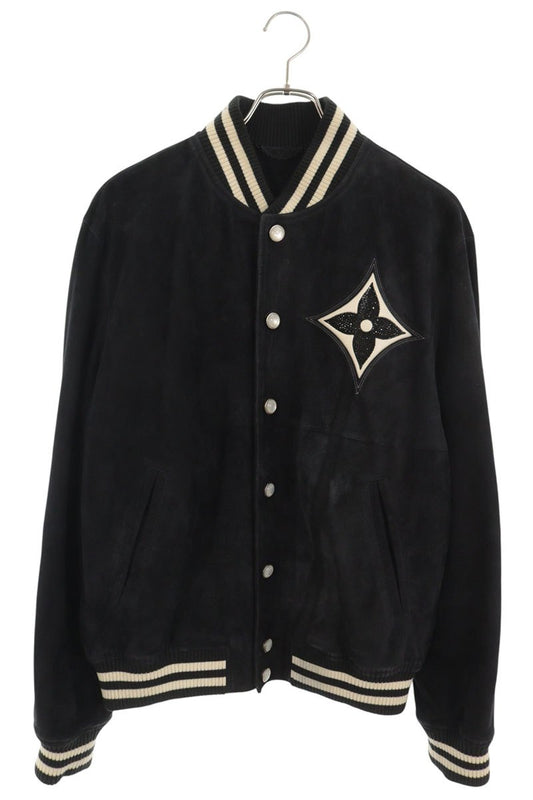 LOUISVUITTON 24AW Embellished Drumskin Jacket Black Size 46