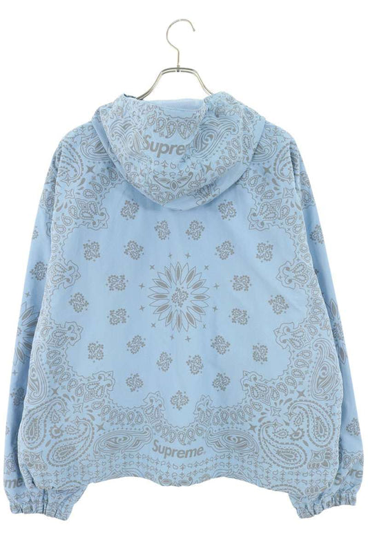 SUPREME 26SS Reflective Bandana Anorak Light Blue Size S