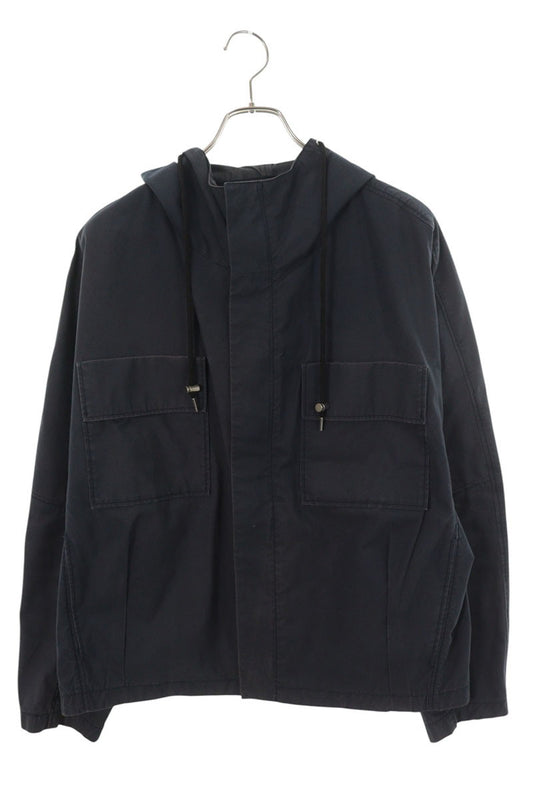 RAF SIMONS Box Balloon Jacket Navy Size 48