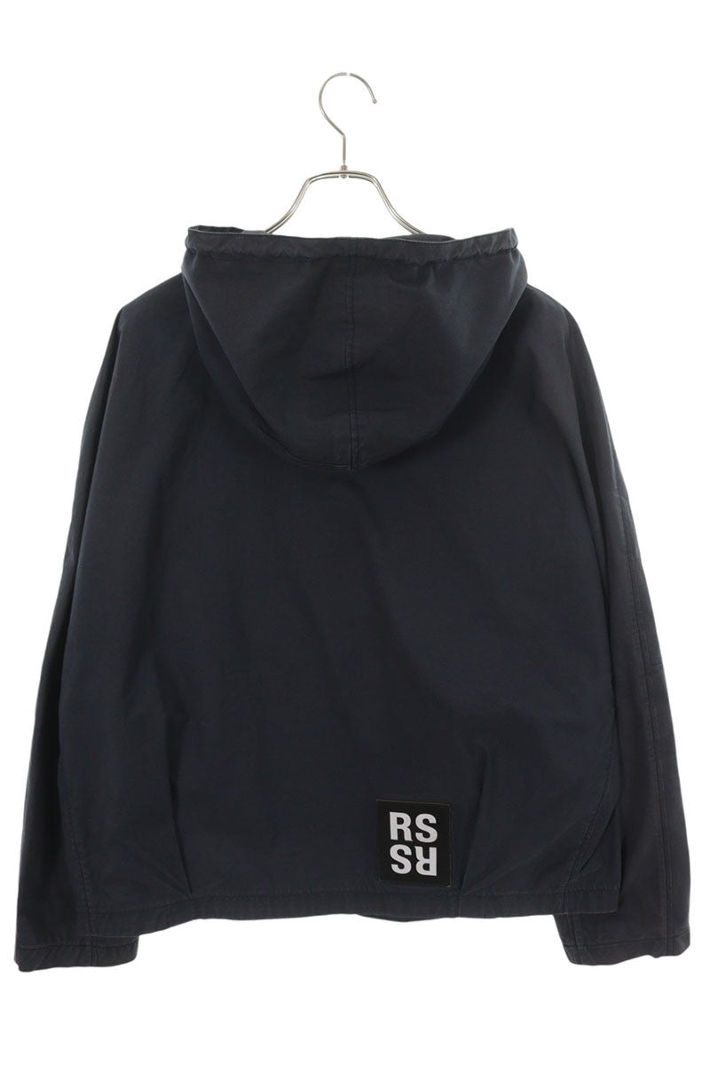 RAF SIMONS Box Balloon Jacket Navy Size 48