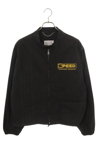 Maison Margiela Back Print Track Jacket Black Size 46