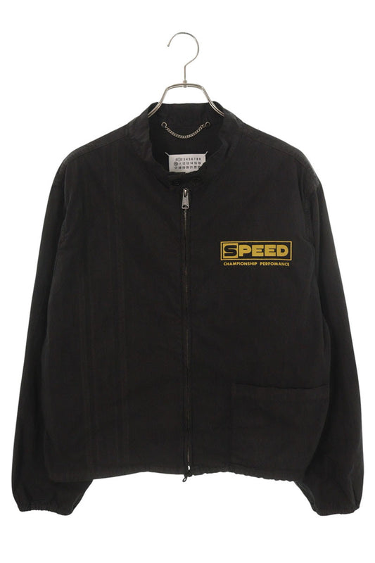 Maison Margiela Back Print Track Jacket Black Size 46