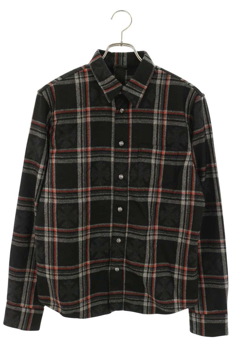 Chrome Hearts WORK DOG Check Cashmere Jacket Size S