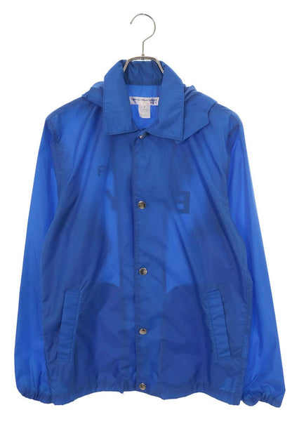 COMME des GARCONS SHIRT Back Print Coach Jacket Blue Size M
