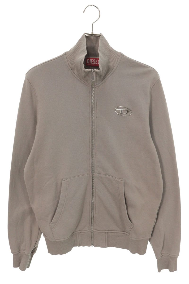 DIESEL Zip-Up Cotton Sweat Jacket Gray Size M