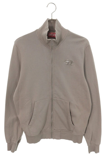 DIESEL Zip-Up Cotton Sweat Jacket Gray Size M