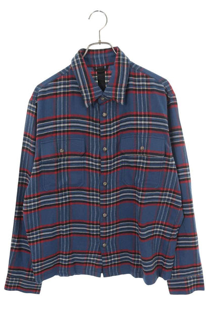Chrome Hearts Work Dog Flannel Check Shirt Jacket Size M