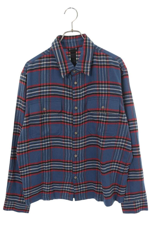 Chrome Hearts Work Dog Flannel Check Shirt Jacket Size M