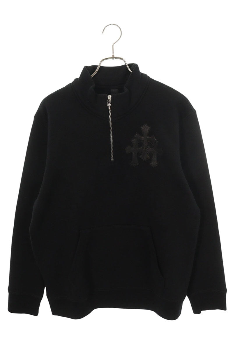 Chrome Hearts Cross Patch Half Zip Sweat Jacket Size M