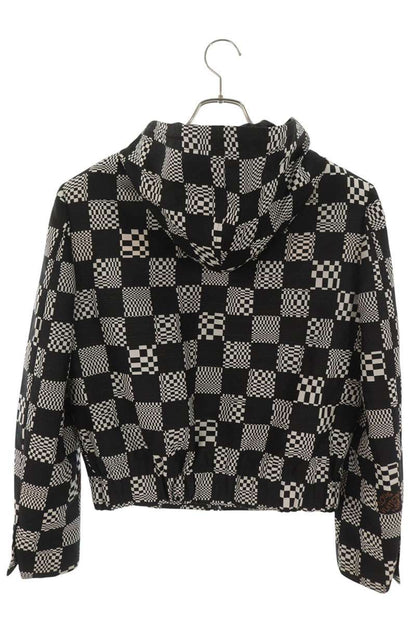 LOUISVUITTON 21SS Distorted Damier Zip Hoodie Jacket Size 44