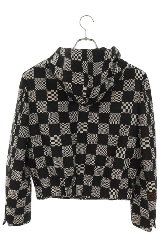 LOUISVUITTON 21SS Distorted Damier Zip Hoodie Jacket Size 44