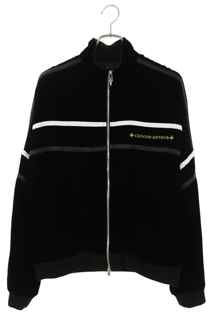 Chrome Hearts VELVET TRACKSUIT Jacket Black Silver Size M