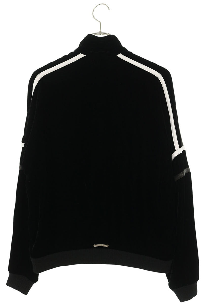 Chrome Hearts VELVET TRACKSUIT Jacket Black Silver Size M