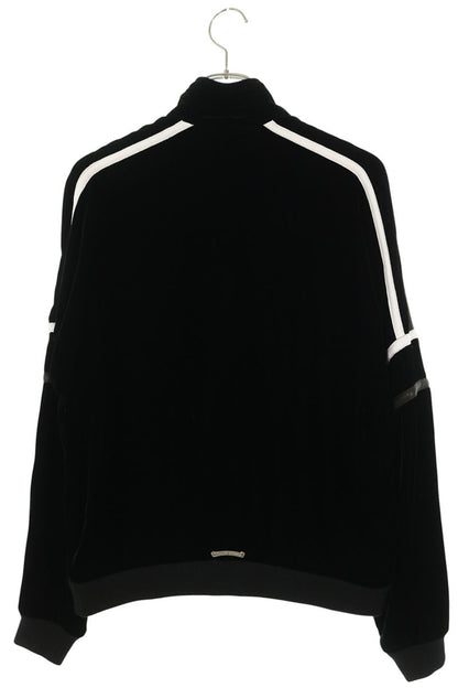 Chrome Hearts VELVET TRACKSUIT Jacket Black Silver Size M