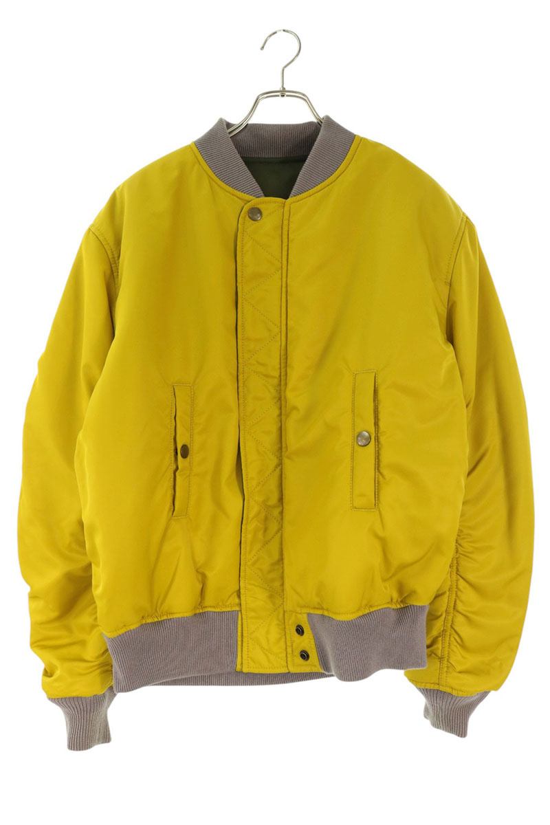 DIESEL Reversible Nylon Bomber Jacket Olive Size XL