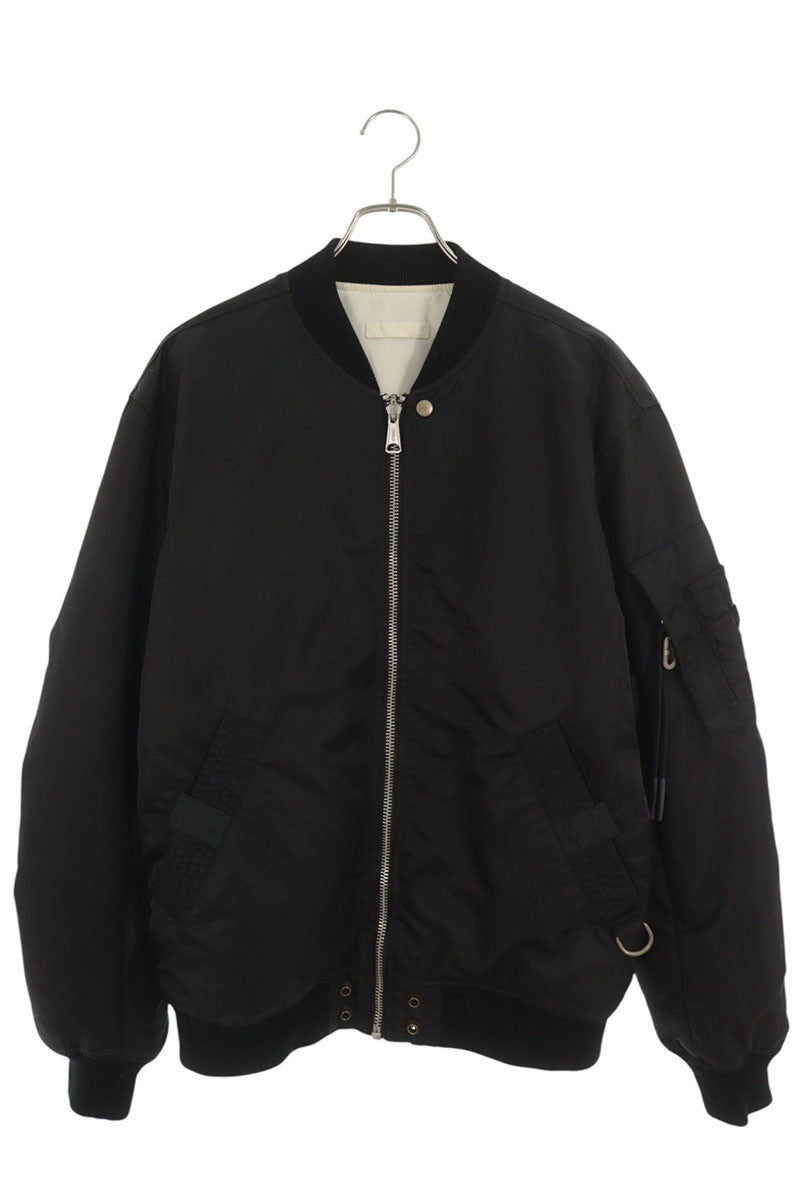 DIESEL Reversible Logo Print Bomber Jacket Black Size XL