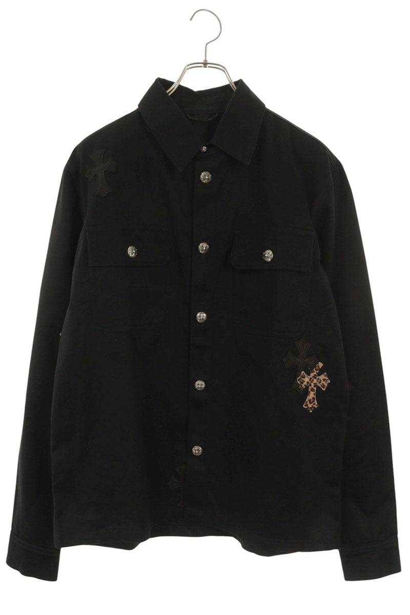 Chrome Hearts Work Dog Cross Patch Jacket Black Size M