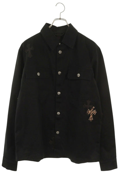 Chrome Hearts Work Dog Cross Patch Jacket Black Size M