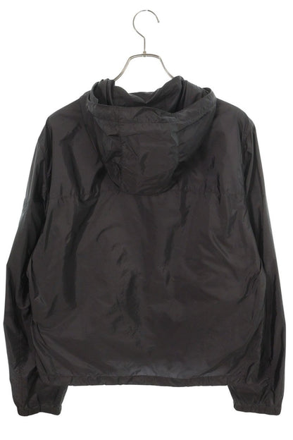 PRADA Triangle Logo Hooded Zip Jacket Gray Size 52