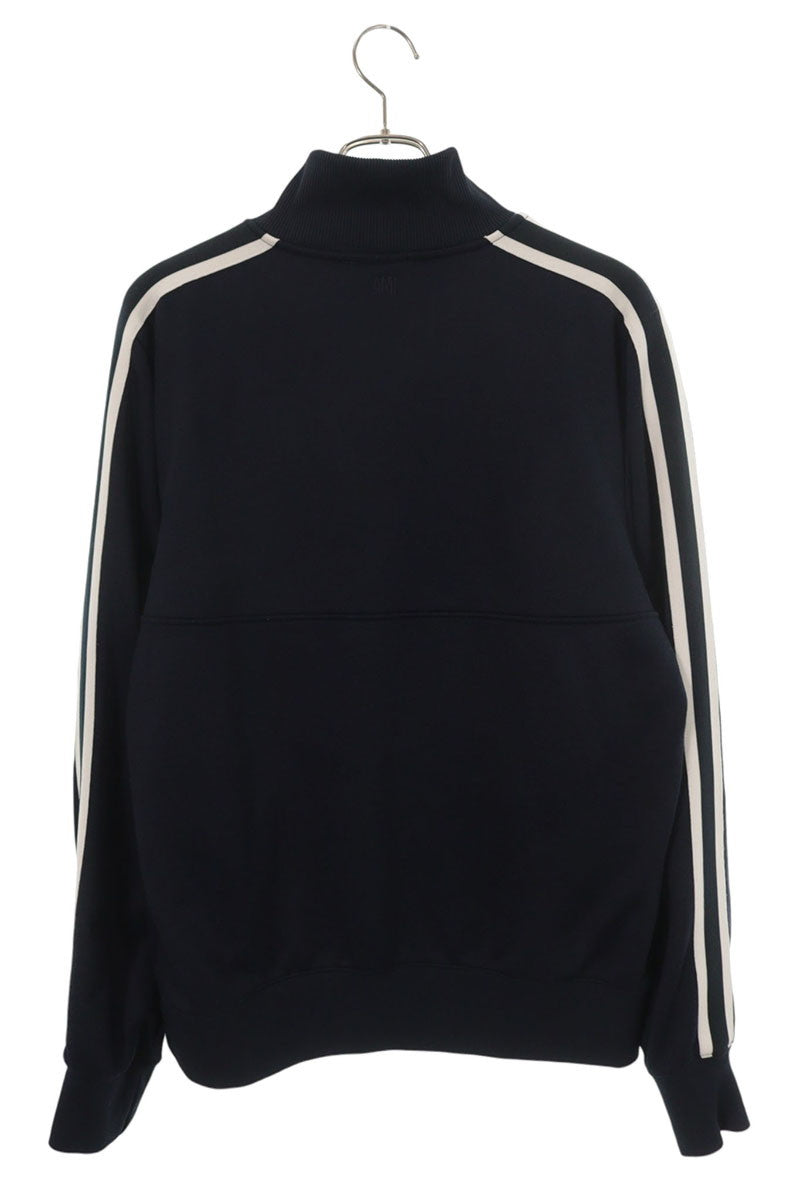 AMI Half Zip Side Stripe Jacket Navy Size XL