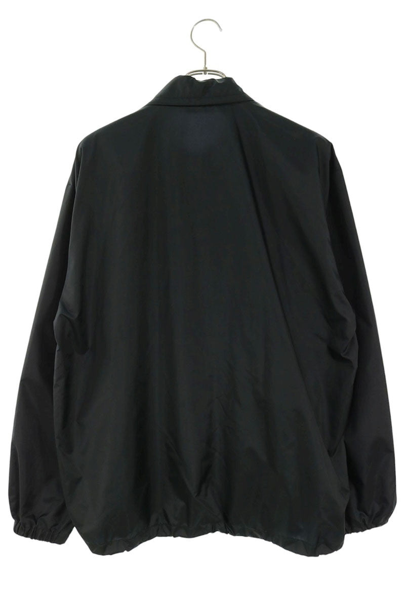 ENNOY Black Logo Embroidered Hooded Nylon Jacket Size M