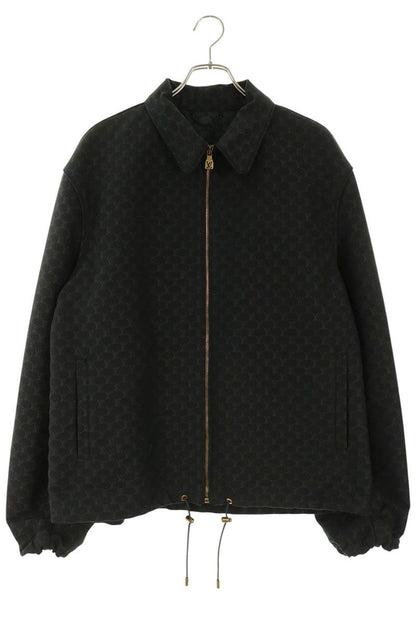 LOUISVUITTON 24AW Black All-Over Pattern Zip Jacket Size 52