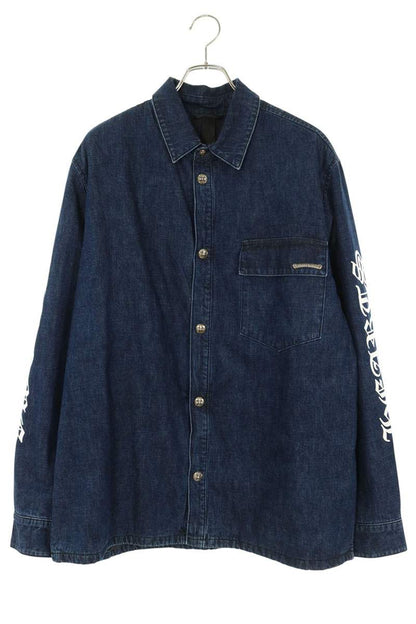 Chrome Hearts WORKN JNKYD PLD Arm Logo Denim Jacket Size XL