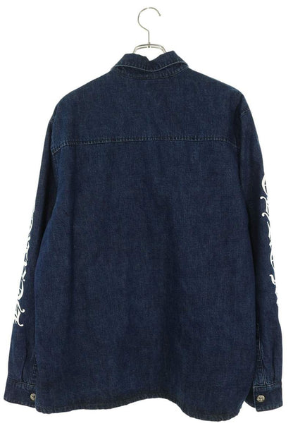 Chrome Hearts WORKN JNKYD PLD Arm Logo Denim Jacket Size XL