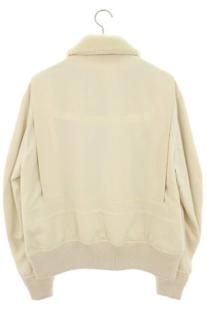 MASU Wool Collar Fur Pilot Jacket Off-White Size 48