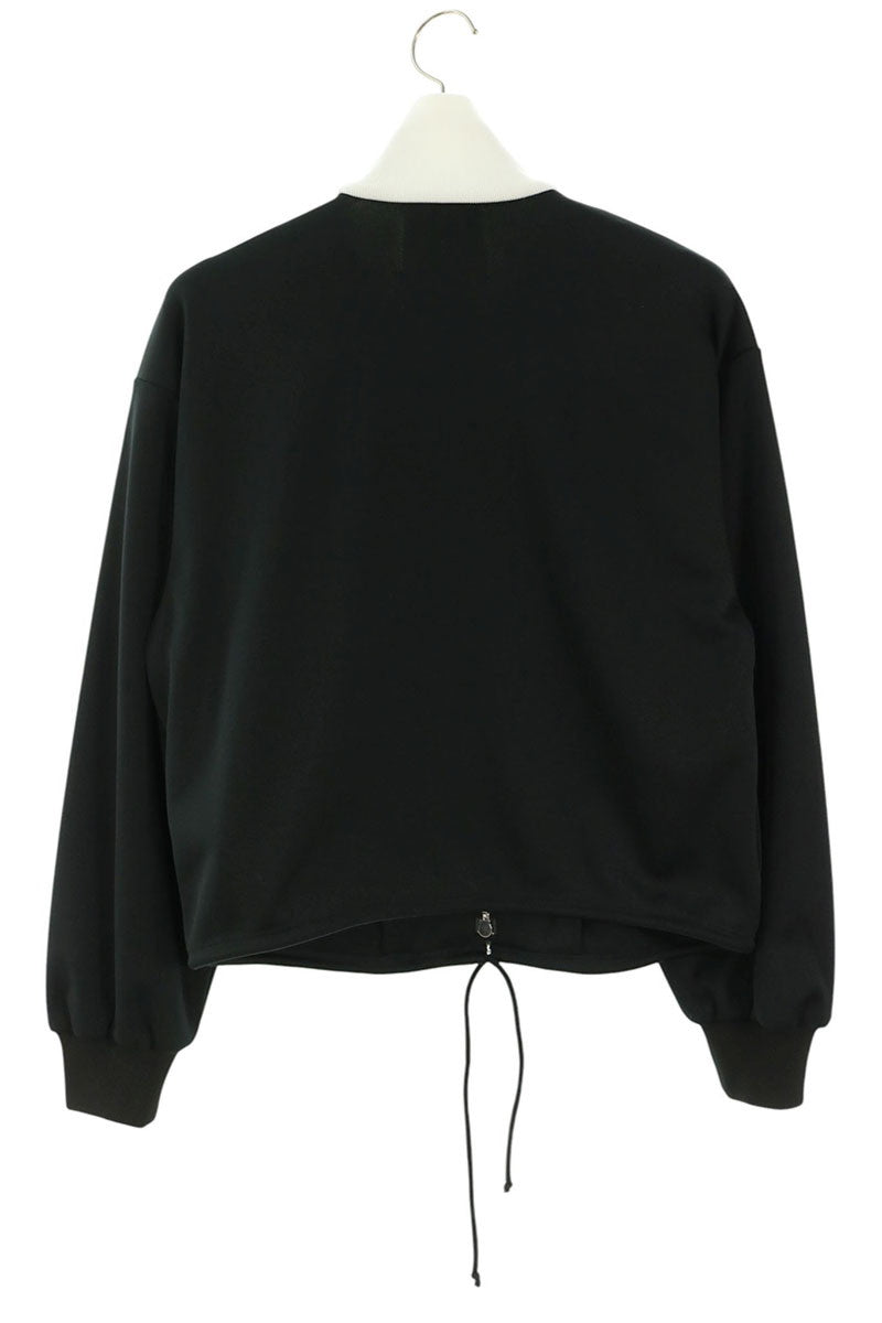 CELINE Triomphe Embroidered High-Neck Jersey Jacket Size M