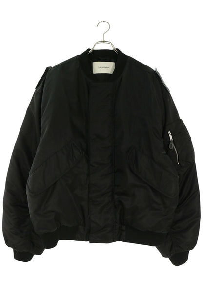 entire studios ES2305 Nylon Bomber Jacket Black Size S