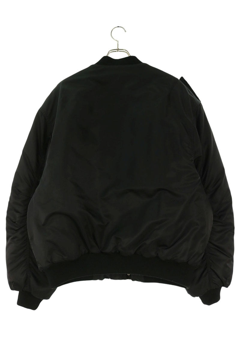 entire studios ES2305 Nylon Bomber Jacket Black Size S