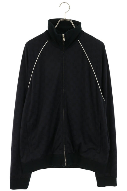 GUCCI GG Pattern Nylon Track Zip Blouson Navy Size XXL