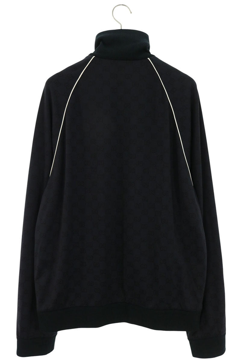 GUCCI GG Pattern Nylon Track Zip Blouson Navy Size XXL