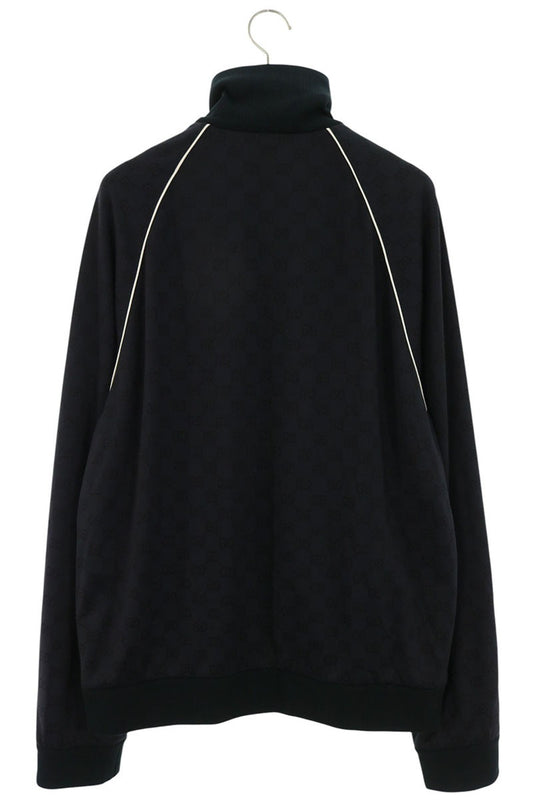GUCCI GG Pattern Nylon Track Zip Blouson Navy Size XXL