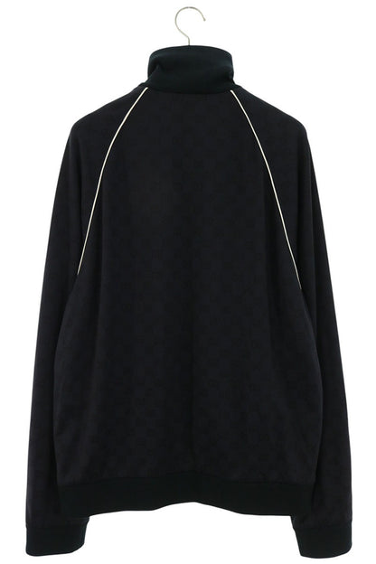 GUCCI GG Pattern Nylon Track Zip Blouson Navy Size XXL