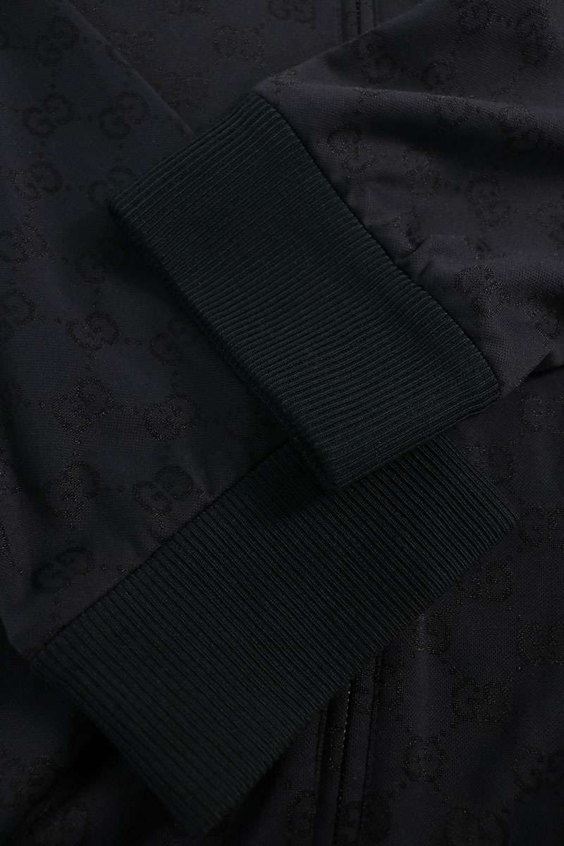 GUCCI GG Pattern Nylon Track Zip Blouson Navy Size XXL