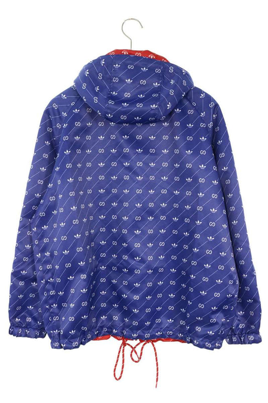 GUCCI x Adidas Logo Reversible Track Jacket Blue Red Size 34