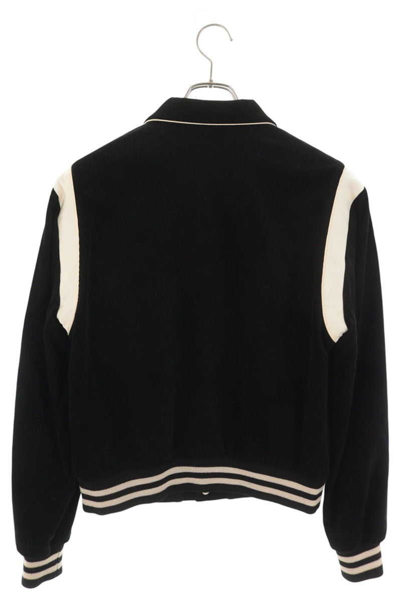 CELINE Corduroy Teddy Jacket Black Size 50