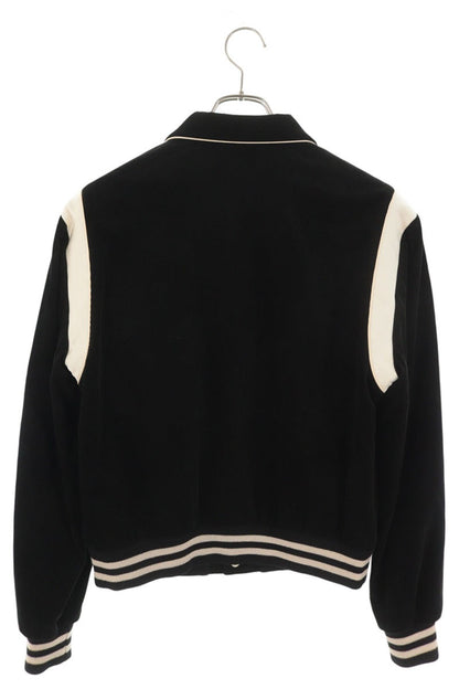 CELINE Corduroy Teddy Jacket Black Size 50