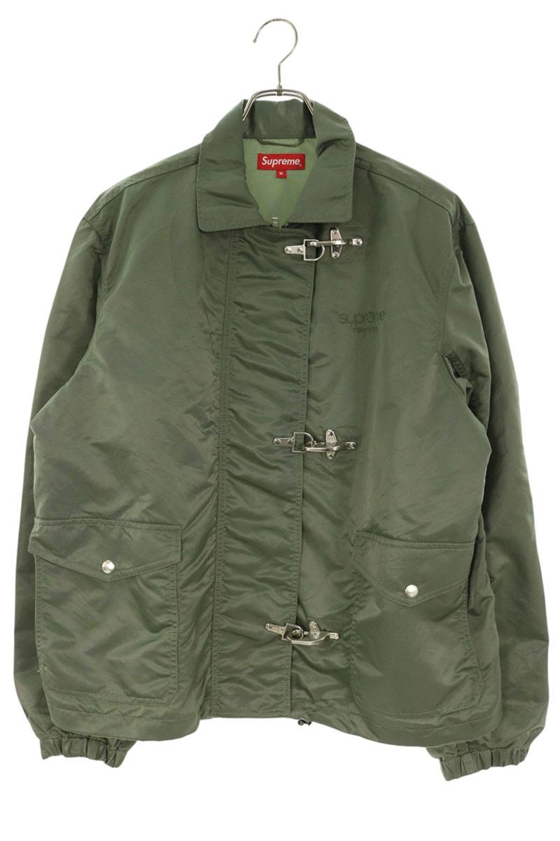 SUPREME 18SS Firemen Clasp Nylon Jacket Khaki Size M