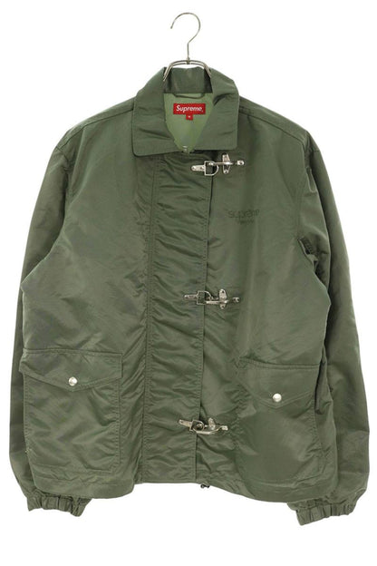 SUPREME 18SS Firemen Clasp Nylon Jacket Khaki Size M