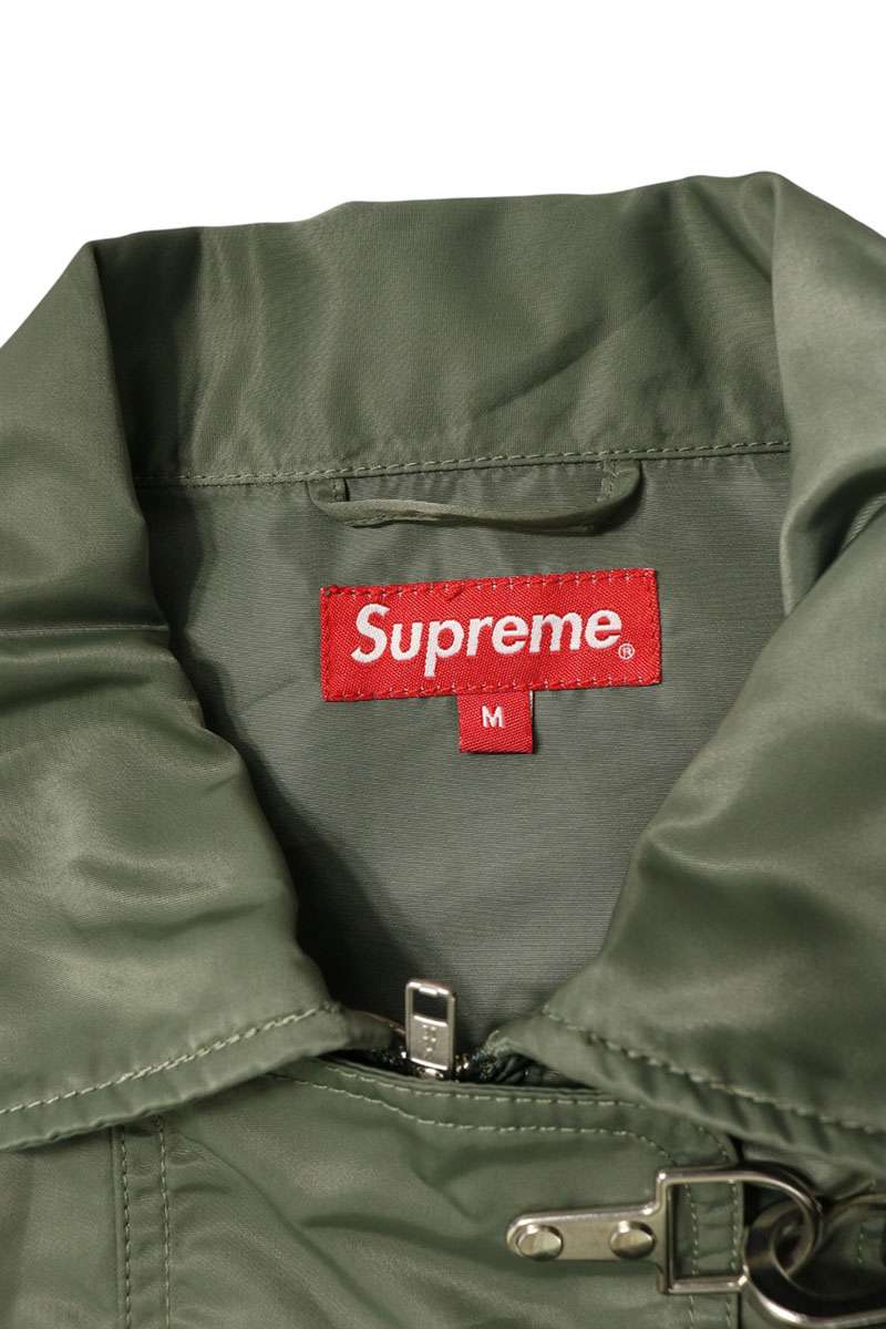 SUPREME 18SS Firemen Clasp Nylon Jacket Khaki Size M