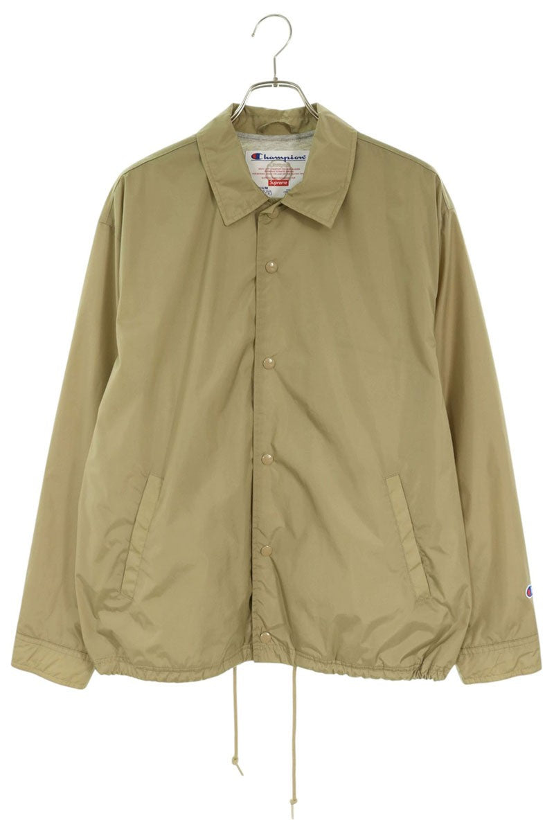 SUPREME 24SS Arch Logo Coaches Jacket Beige Size M