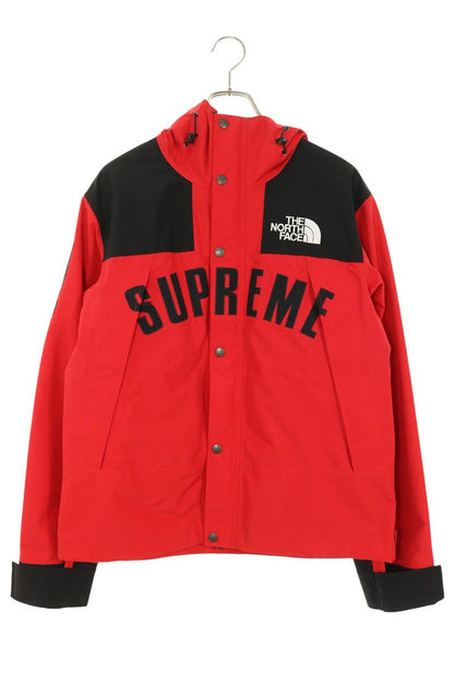 SUPREME The North Face Arc Logo Mountain Red Black Blouson Size S