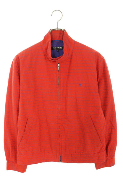 RAF SIMONS 07SS R-Embroidered Striped Jacket Red Size 46