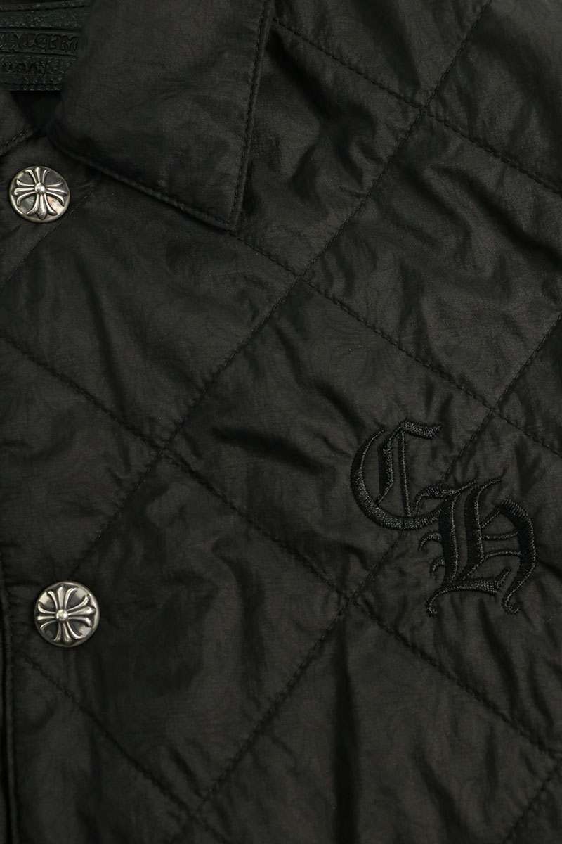 Chrome Hearts Riggins Quilted Nylon Jacket Black Size M