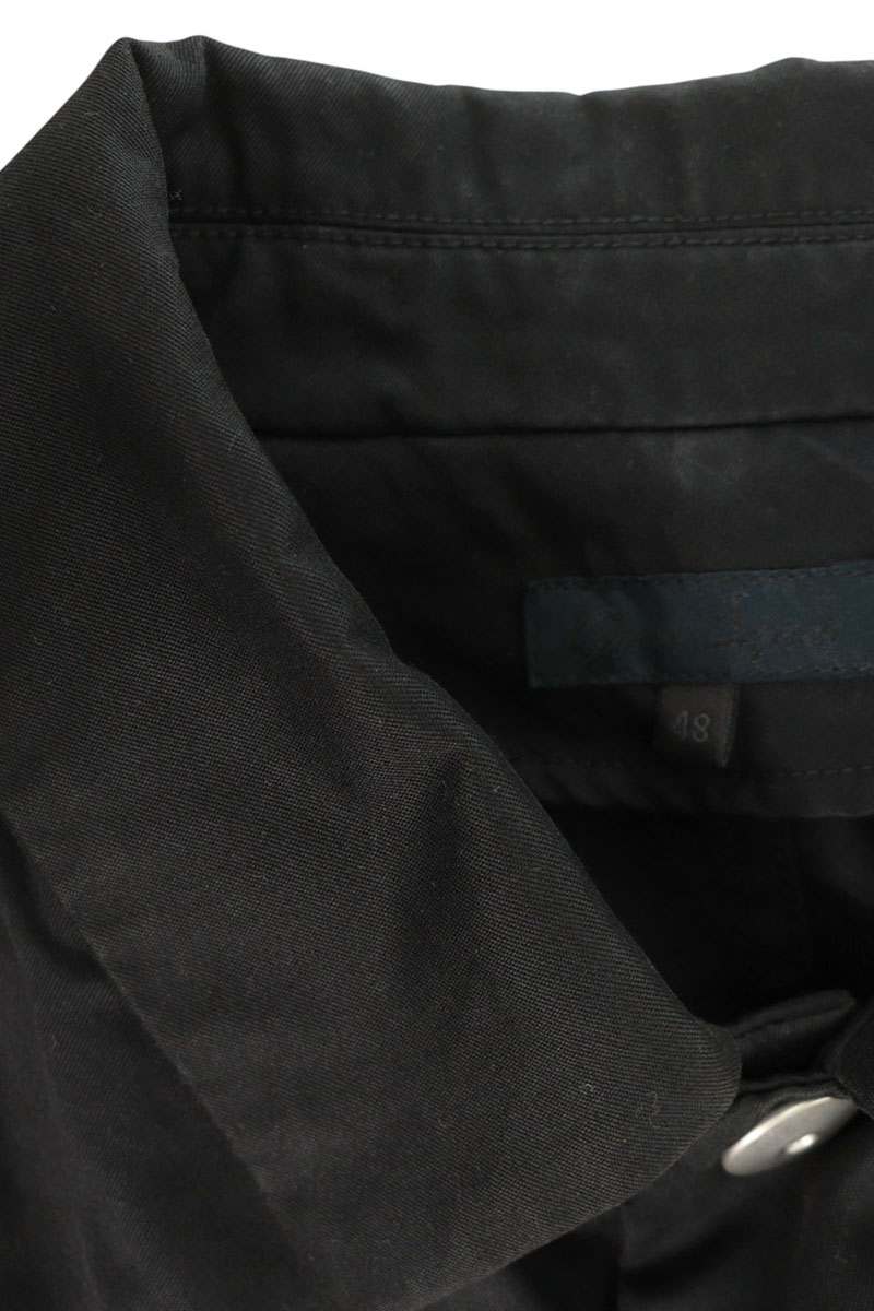 Omar Afridi 24SS Belted Cotton Jacket Black Size 48